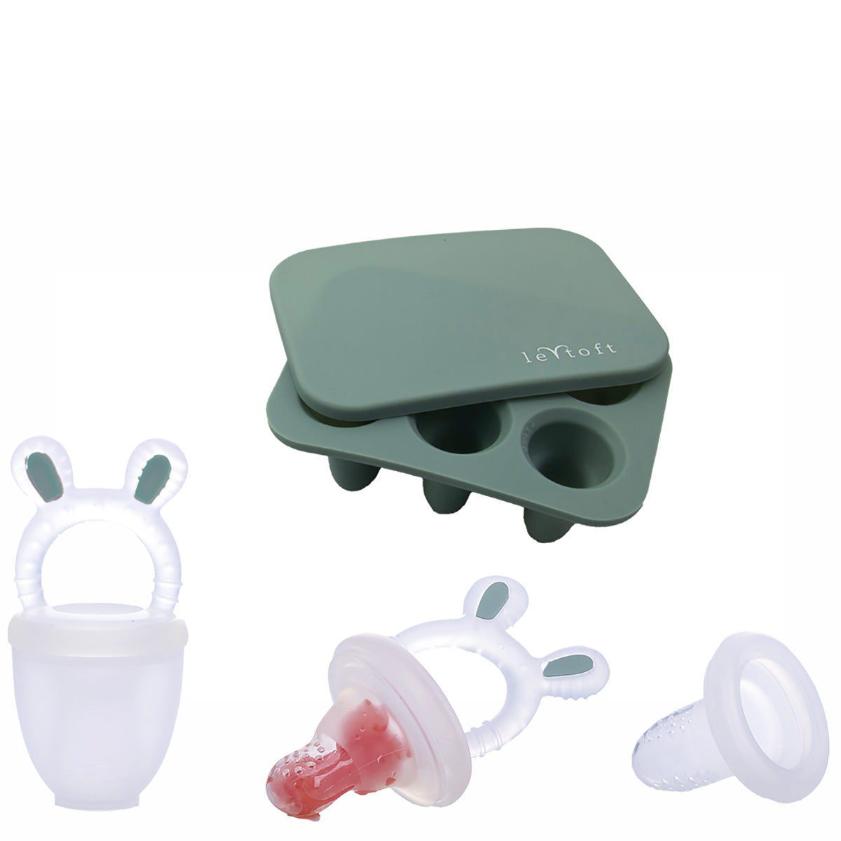 Frugtsut Med Mini Fryseform    Smokey Green fra Le Toft