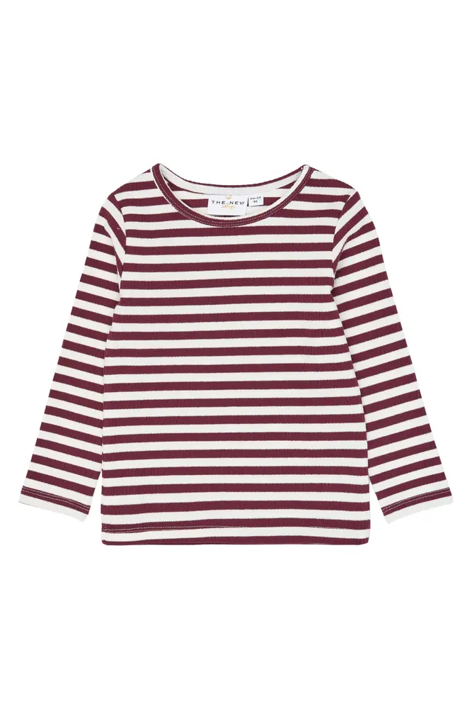 Fro Rib Bluse   Gardenia Striped   92 fra The New Siblings