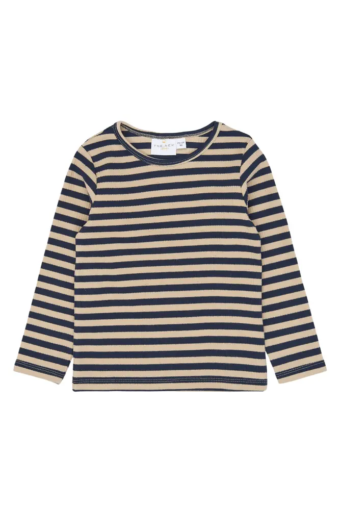 Fro Rib Bluse   Navy Blazer Striped   92 fra The New Siblings