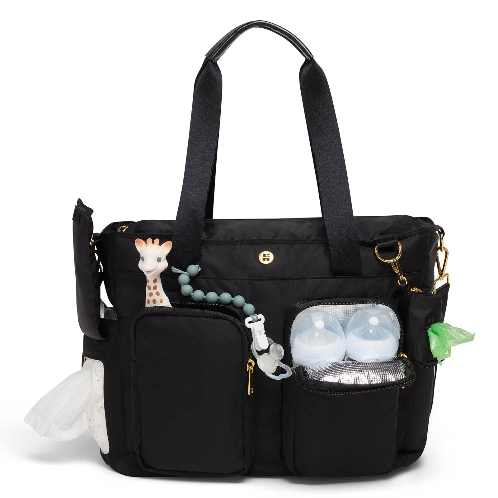Signature Hug Evening Carry All Tote   Black fra Huggies