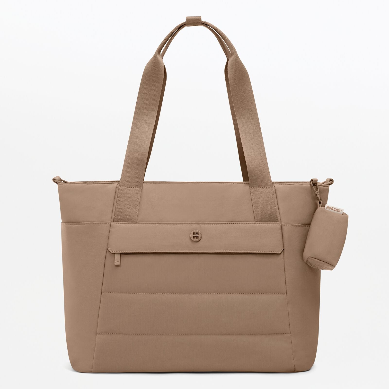 Tiny Traveler Diaper Tote     Brown Ochre fra Huggies