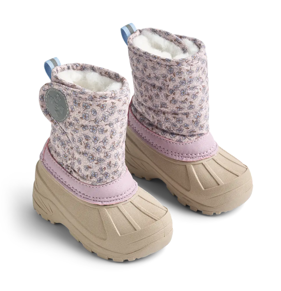 Winty Vinterstøvle Lilac Blue Flowers 31 fra Wheat