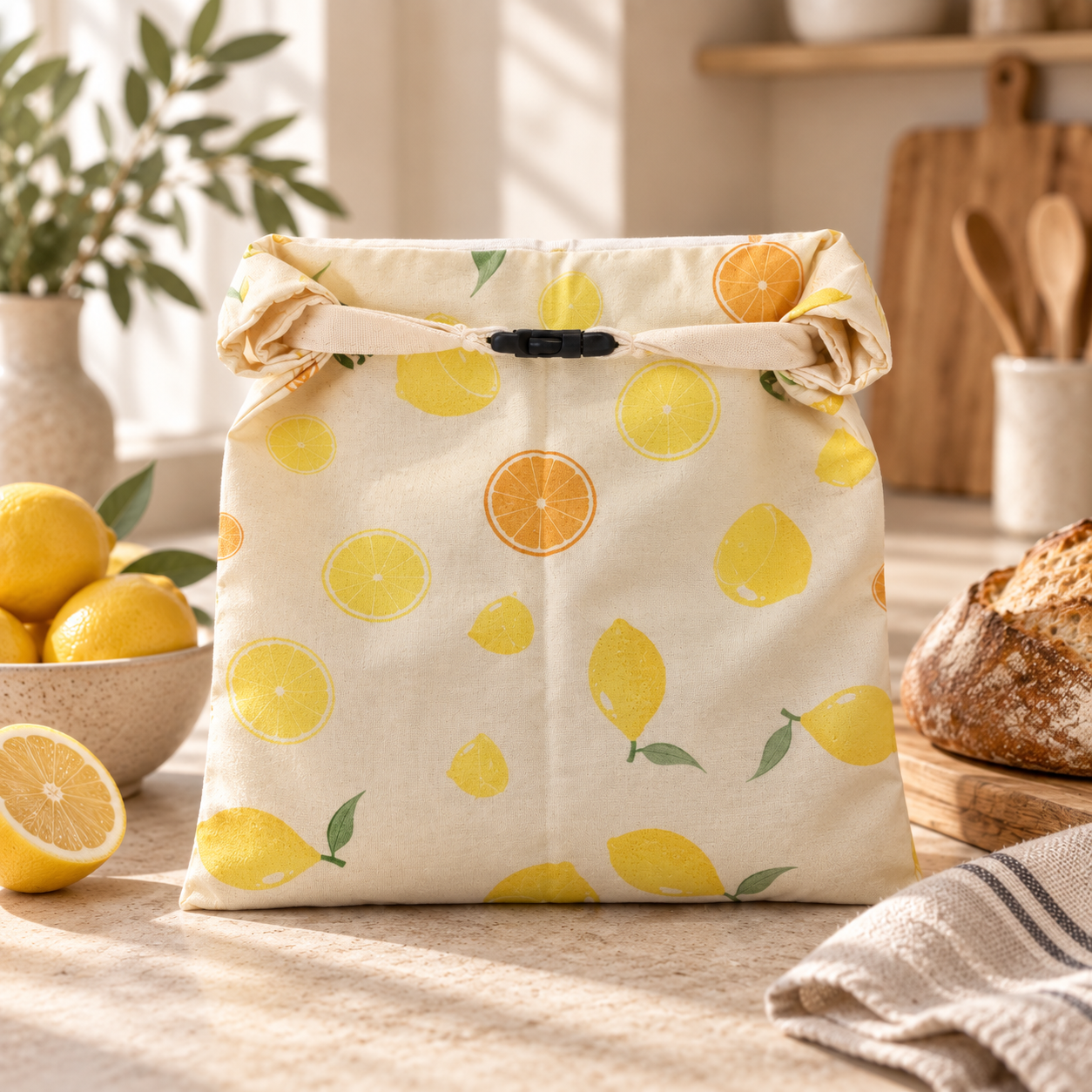 Bivoks Brødpose  Et Naturligt Alternativ Til Plastik   Lemon fra Mammu