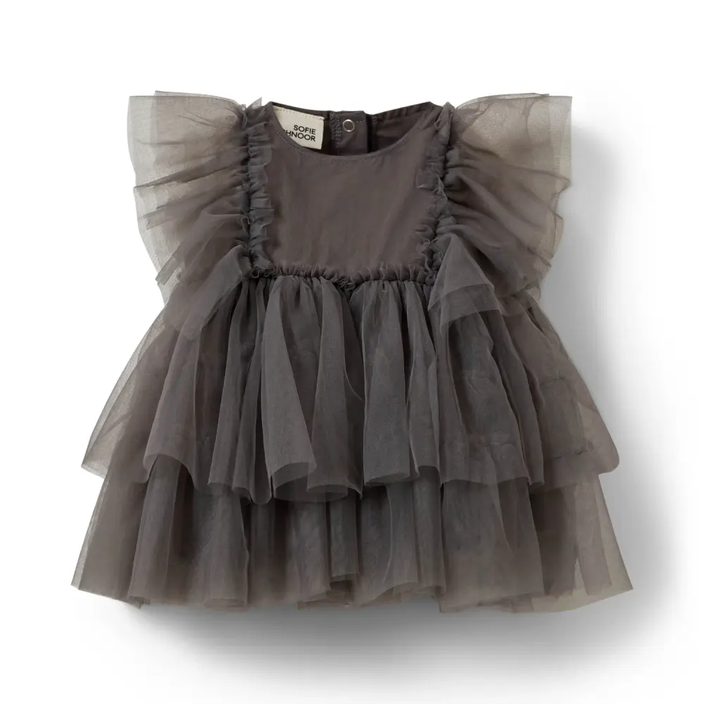 Theressa Kjole Grey 80 fra Sofie Schnoor Kids
