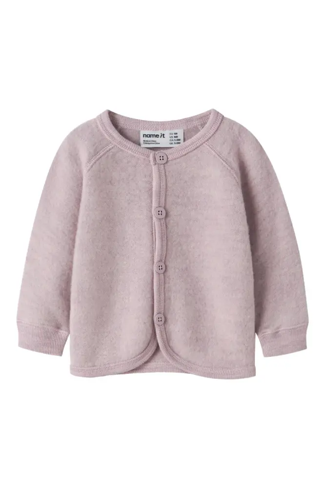 Wmino Uld Cardigan Violet Ice 50 fra Name It