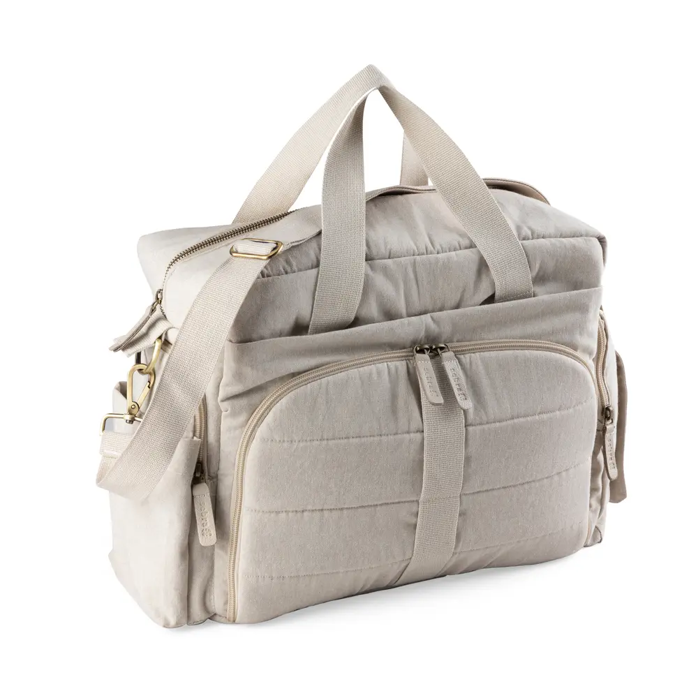 On The Go Pusletaske   Morning Beige Melange fra Sebra