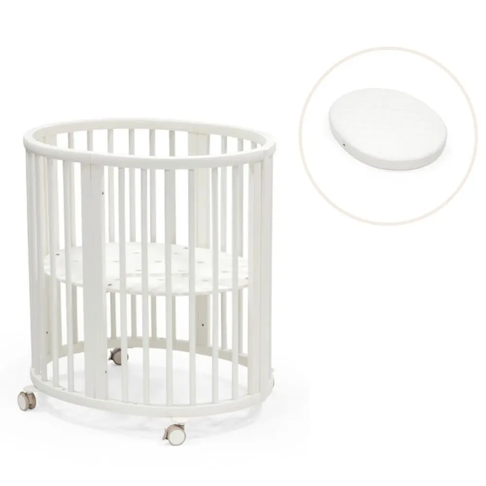 Stokke Sleepi Mini Seng V3 Med Madras   White fra Stokkeâ®