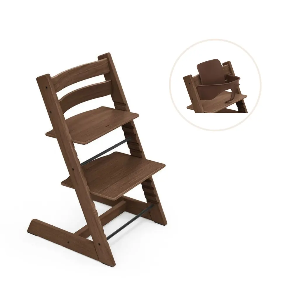 Tripp Trapp Højstol Eg Inkl. Babysæt   Warm Brown fra Tripp Trappâ®