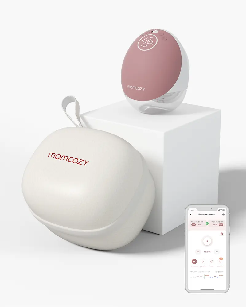 M9 Bærbar Single Brystpumpe   Red fra Momcozy