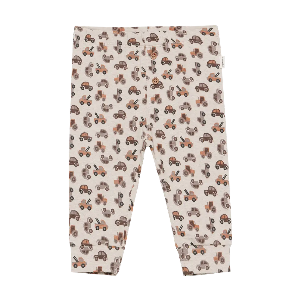 Bukser   Beige Melange   86 fra Minymo