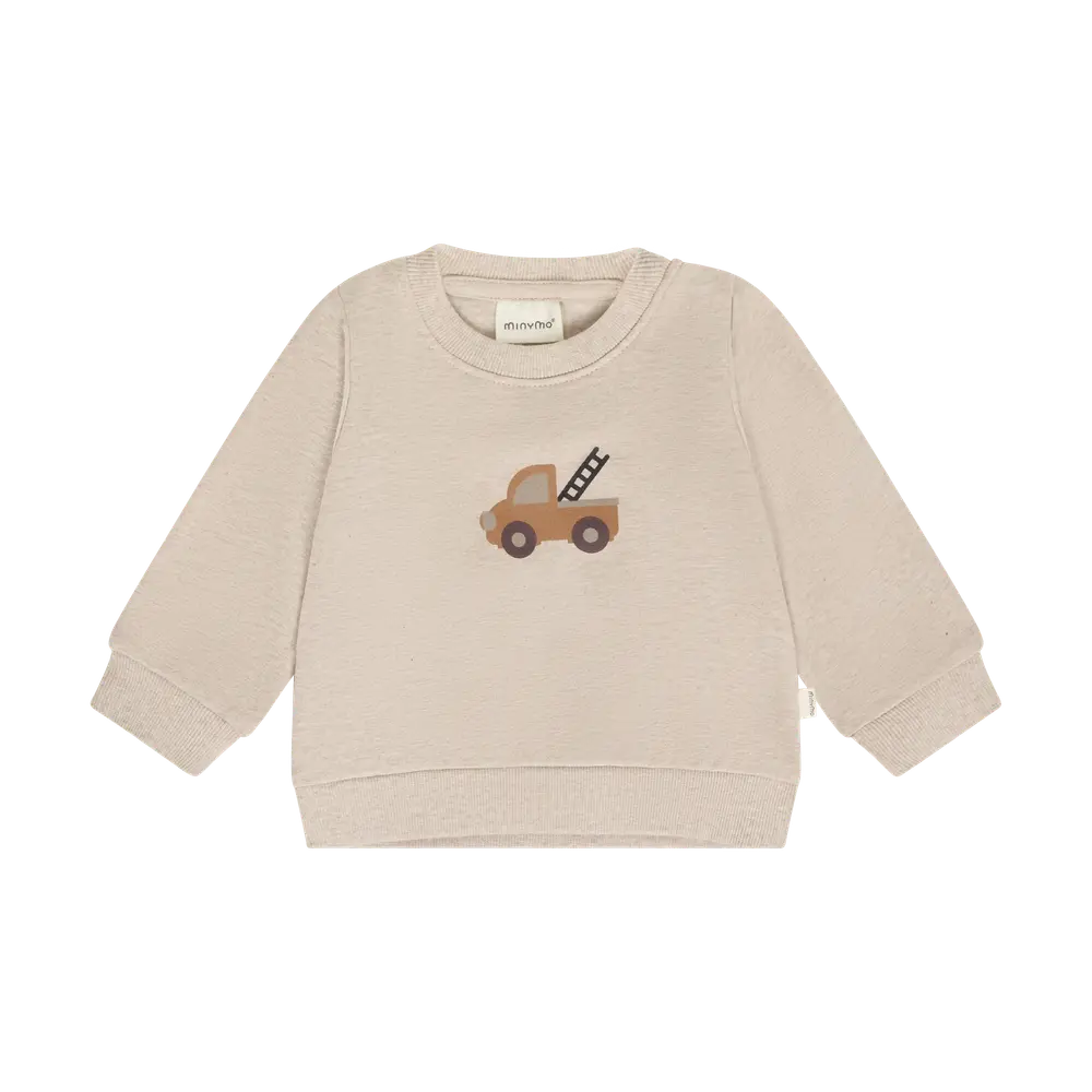 Sweatshirt   Beige Melange   86 fra Minymo
