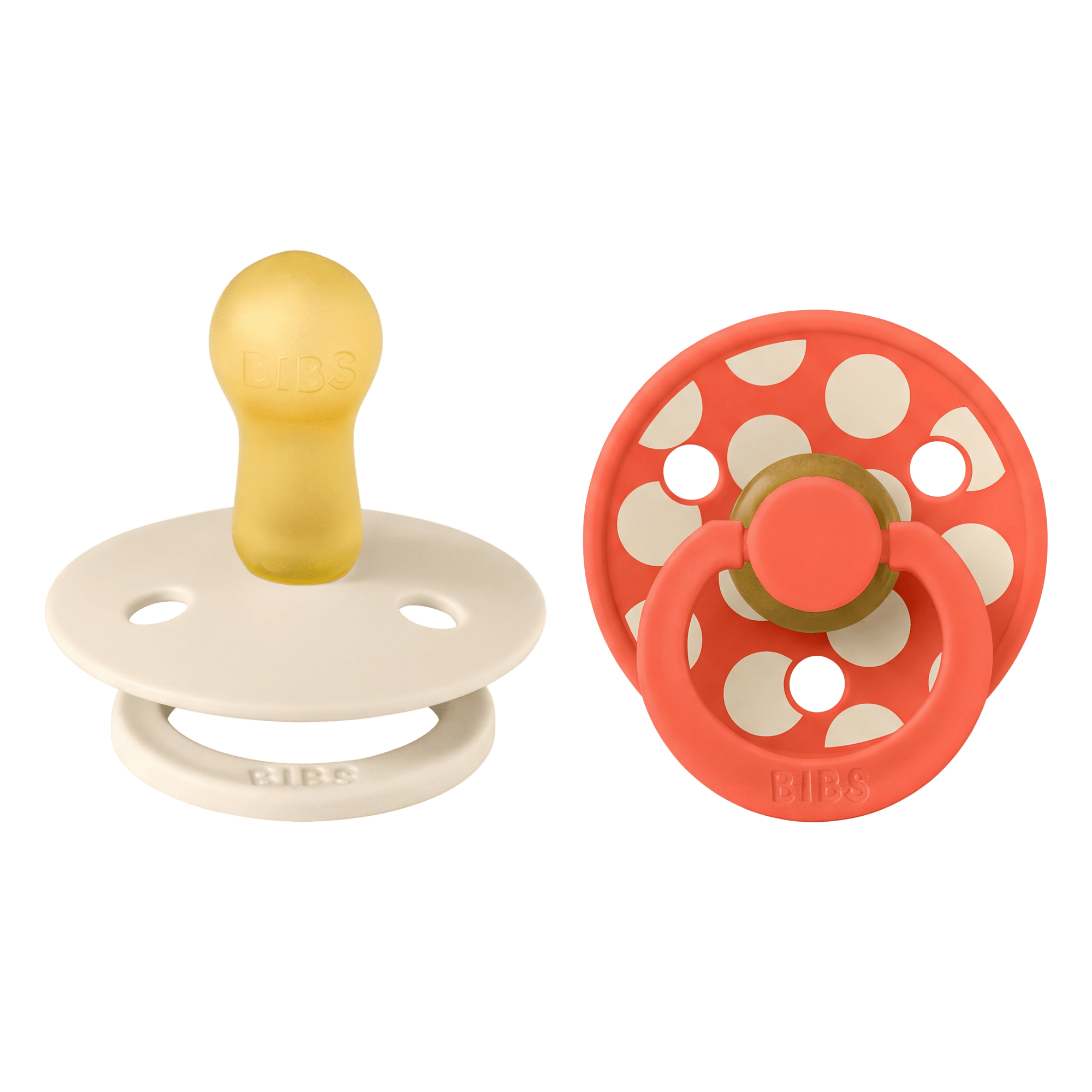Studio Colour   Str. 2   Polka Mix Ivory Tango fra Bibs
