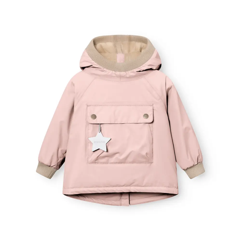 Matbabywen Fleeceforet Vinteranorak   Adobe Rose   9 Mdr. 74 fra Mini A Ture