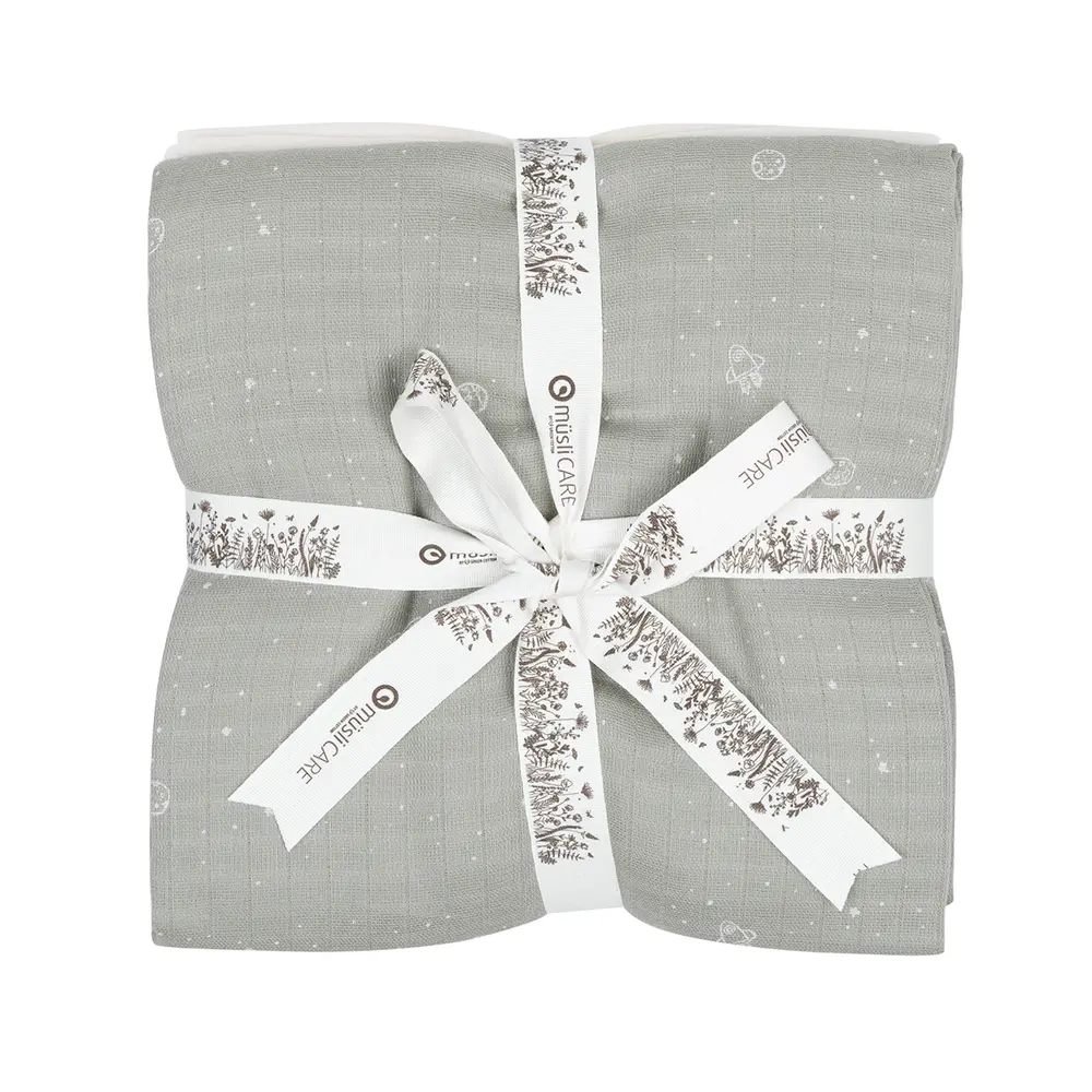 Cosmos Muslin Svøb 2 Pak Green Cream fra Müsli
