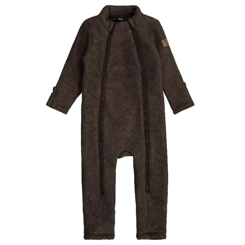 Mikk Line Ulddragt Dark Brown Melange 56 fra Mikk-line