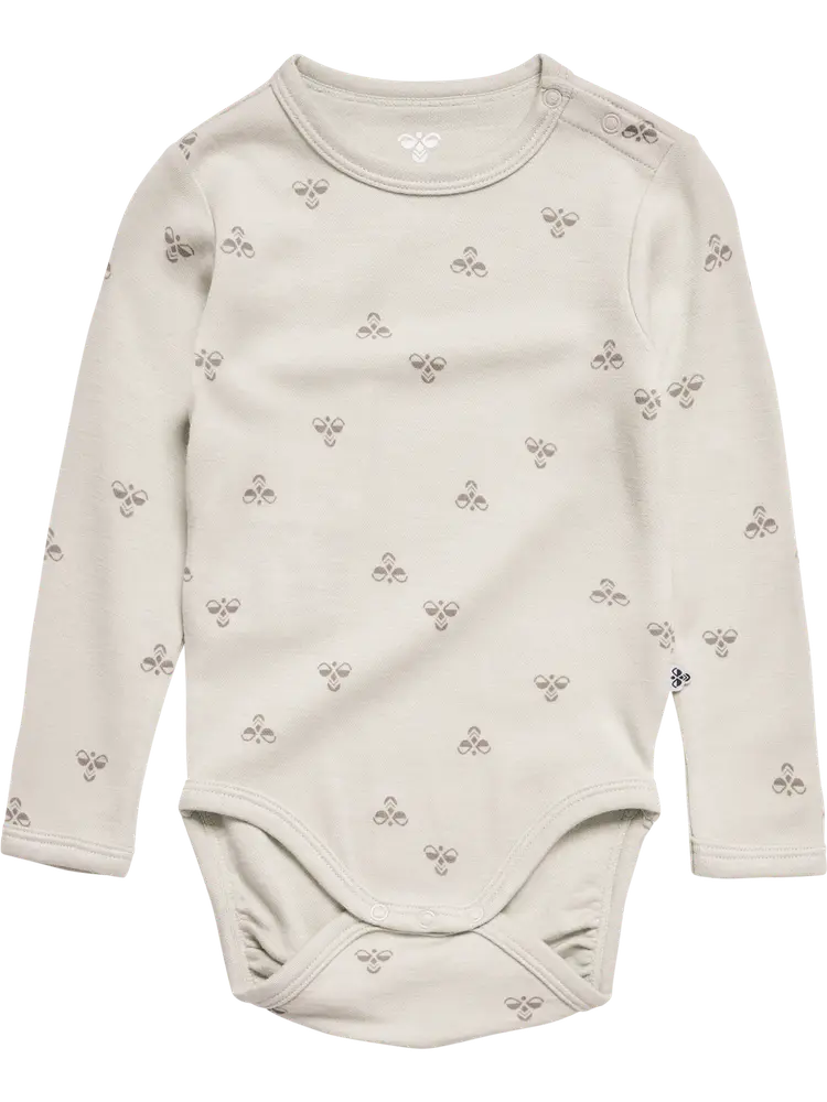 Uld Langærmet Body   Whitecap Gray   86 fra Hummel