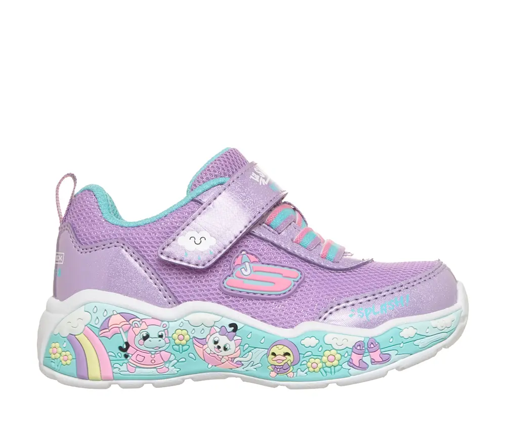Play Scene Shimmer Splash Sneakers   Purple   23 fra Skechers