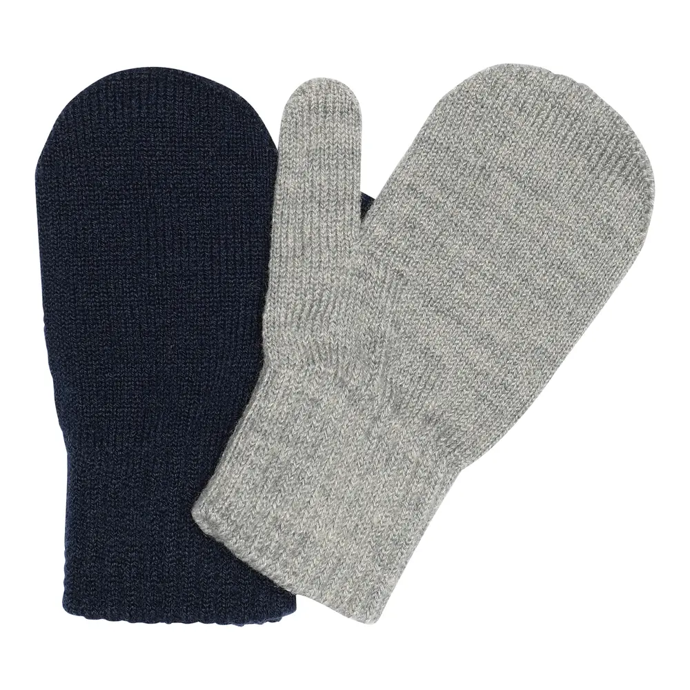 Comfy Luffer 2 Pak   Mix Light Grey Mel Blue   0 1 år fra Melton