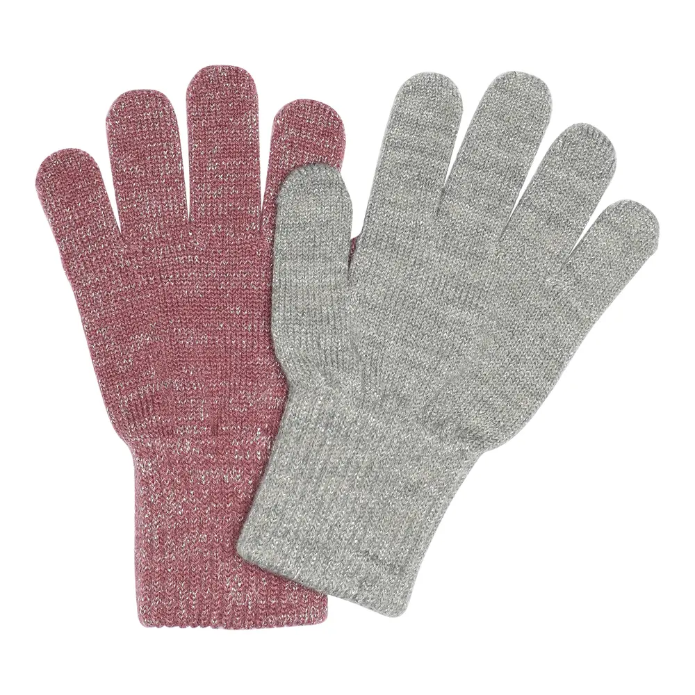 Comfy Glitter Vanter 2 Pak   Mix Light Grey Mel Grape Shake   3 6 år fra Melton