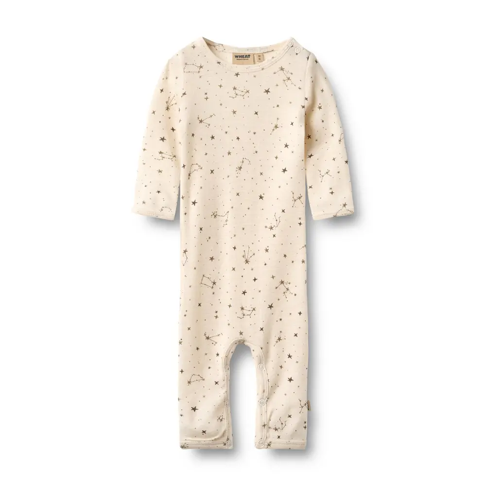Haven Uld Heldragt   Eggshell Stars   68 fra Wheat