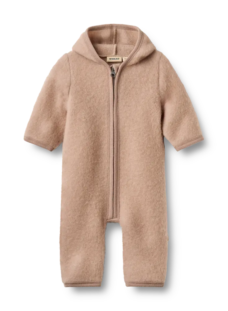 Ata Uld Fleece Køredragt   Pale Lilac   74 fra Wheat