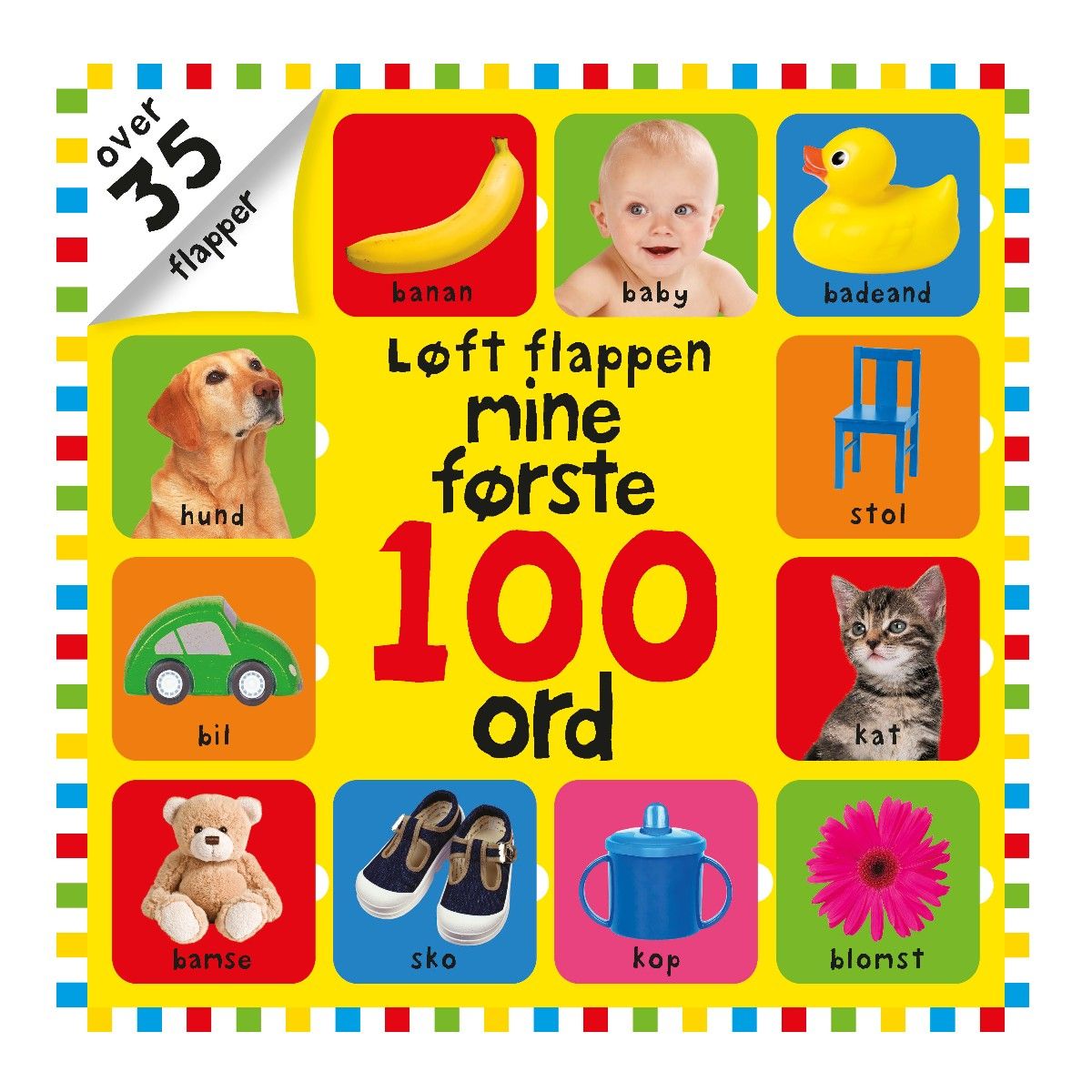 Løft Flappen Mine Første 100 Ord fra Carlsen