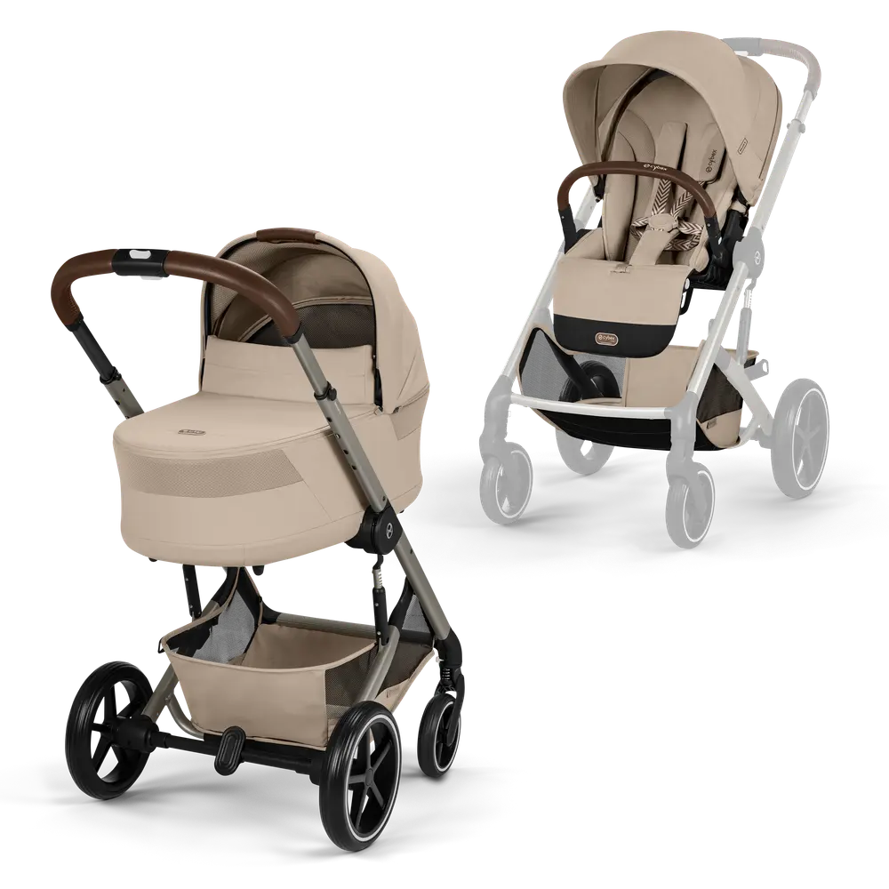Balios S Lux Inkl. Foldbar Liggedel   Almond Beige fra Cybex