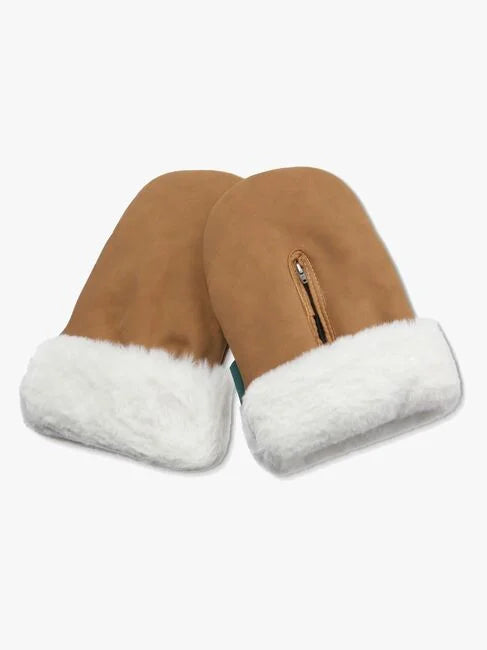 Kong.walther østerbro Handsker Brown Faux Suede fra Kong Walther