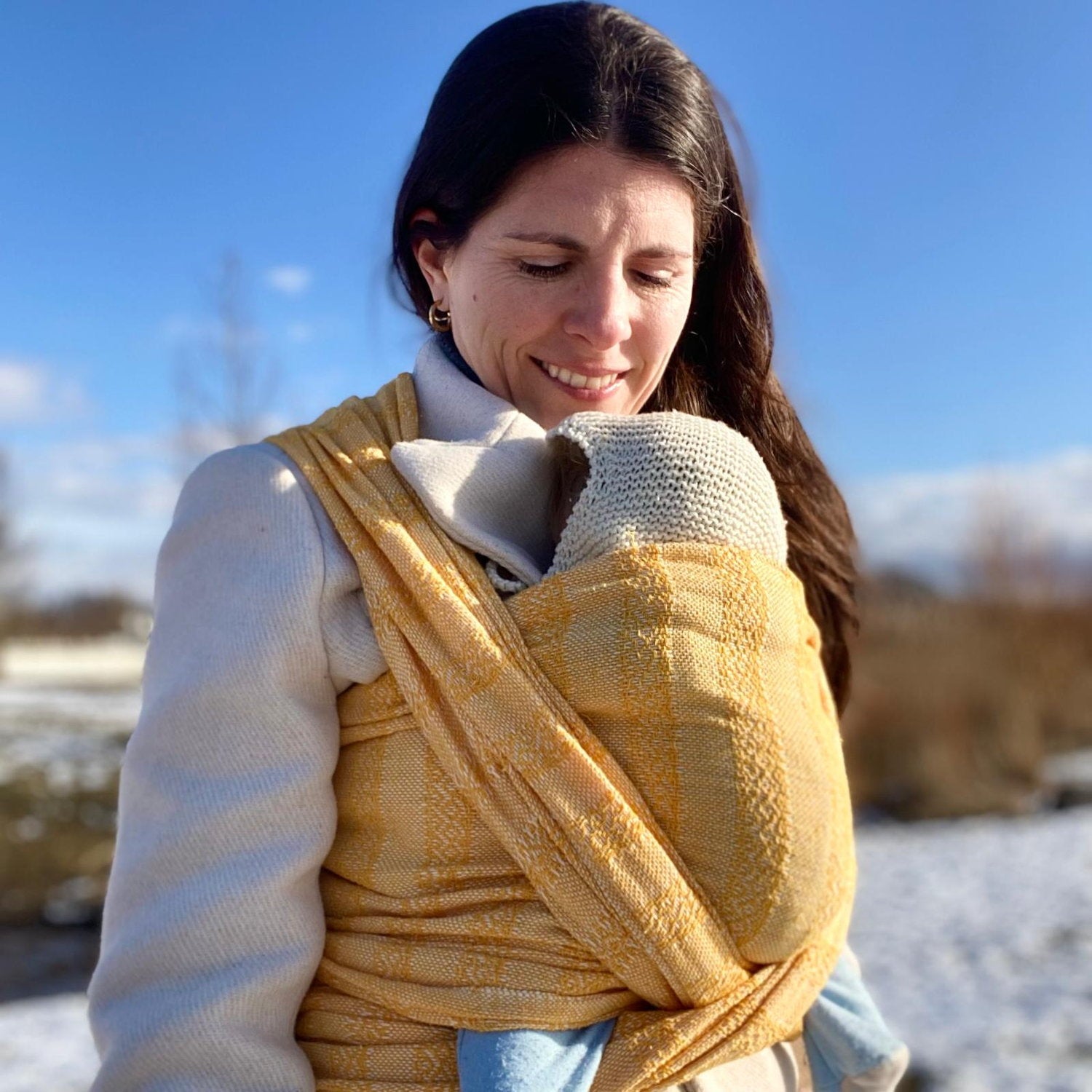 Rebozo Håndvævet Babyslynge Emma   Yellow fra Rebozo Copenhagen