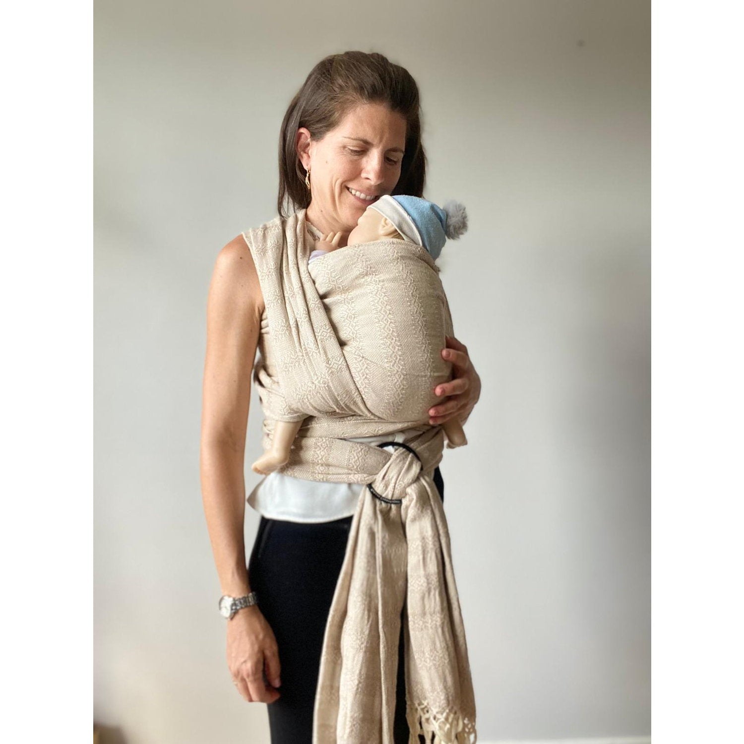 Rebozo Håndvævet Babyslynge Emma   Sand fra Rebozo Copenhagen