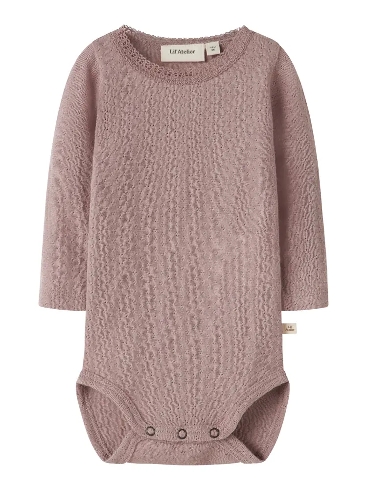Nora Ned Uld Silke Langærmet Slim Body Fawn 56 fra Lil' Atelier