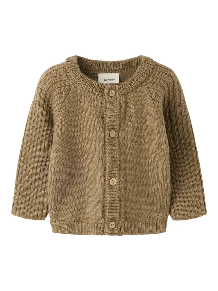 Nomo Noa Uld Cardigan Sepia Tint 74 fra Lil' Atelier