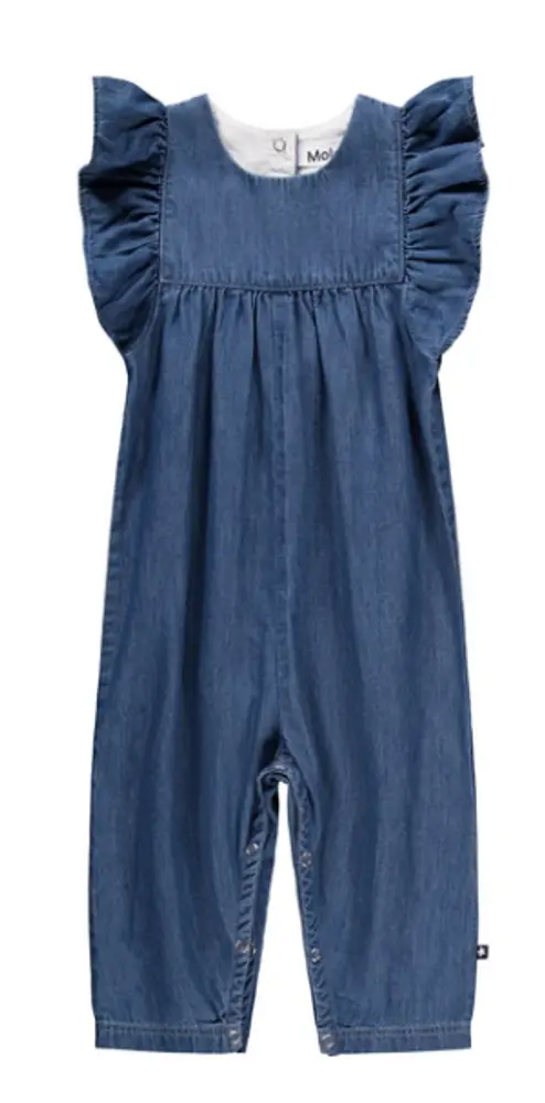 Fifi Buksedragt   Mid Blue Wash   74 fra Molo