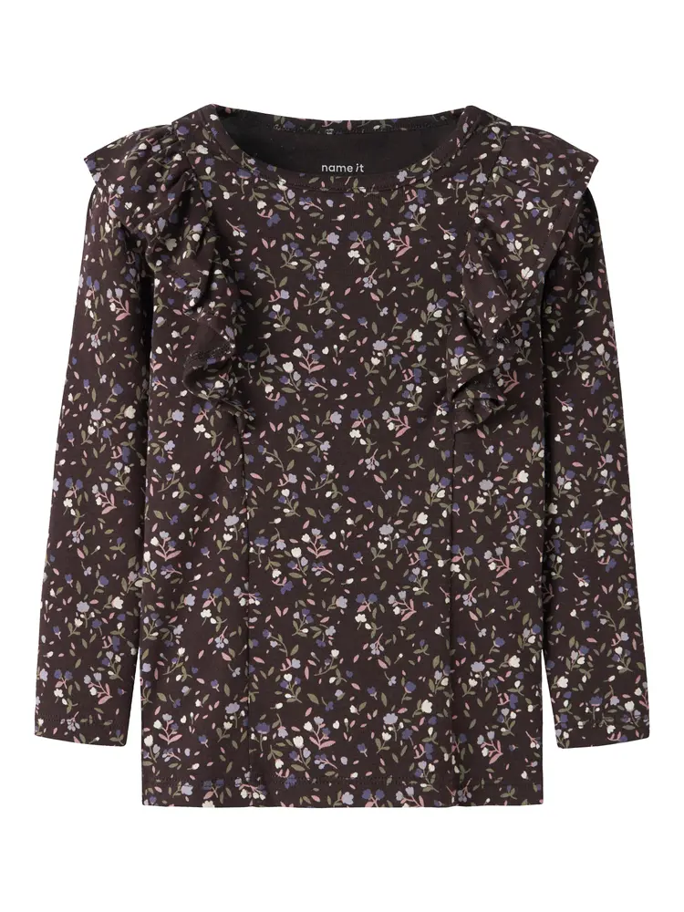 Oceana Bluse   Chocolate Plum   116 fra Name It