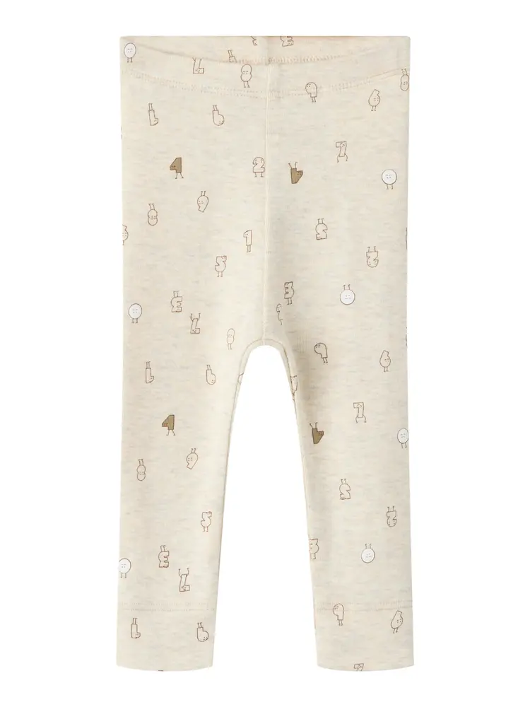 Lydus Leggings Peyote Melange 62 fra Name It