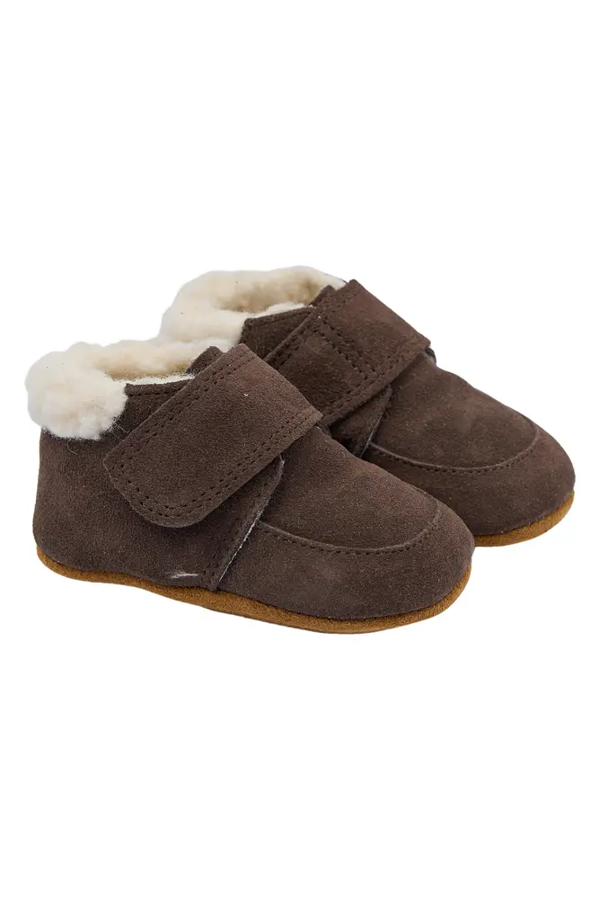 Prewalker Velcro M. For   Dark Brown   27 28 fra Pompom