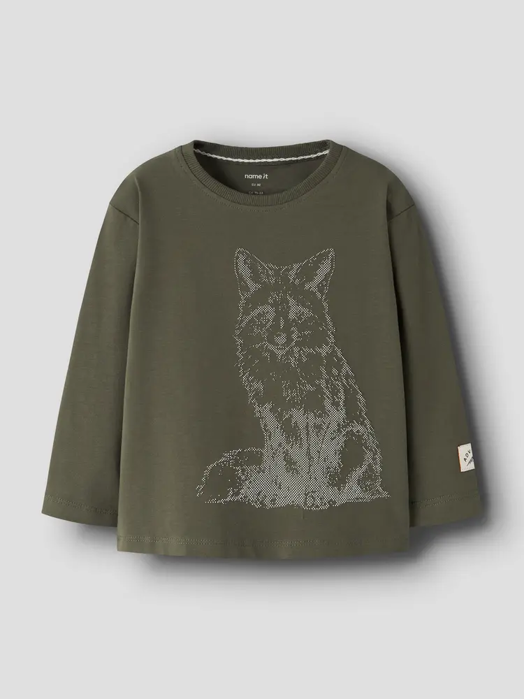Orlay Bluse   Olive Night   110 fra Name It
