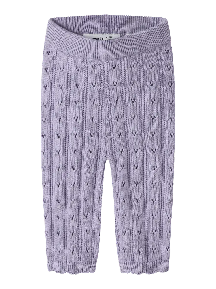Oxenia Knit Leggings   Heirloom Lilac   68 fra Name It