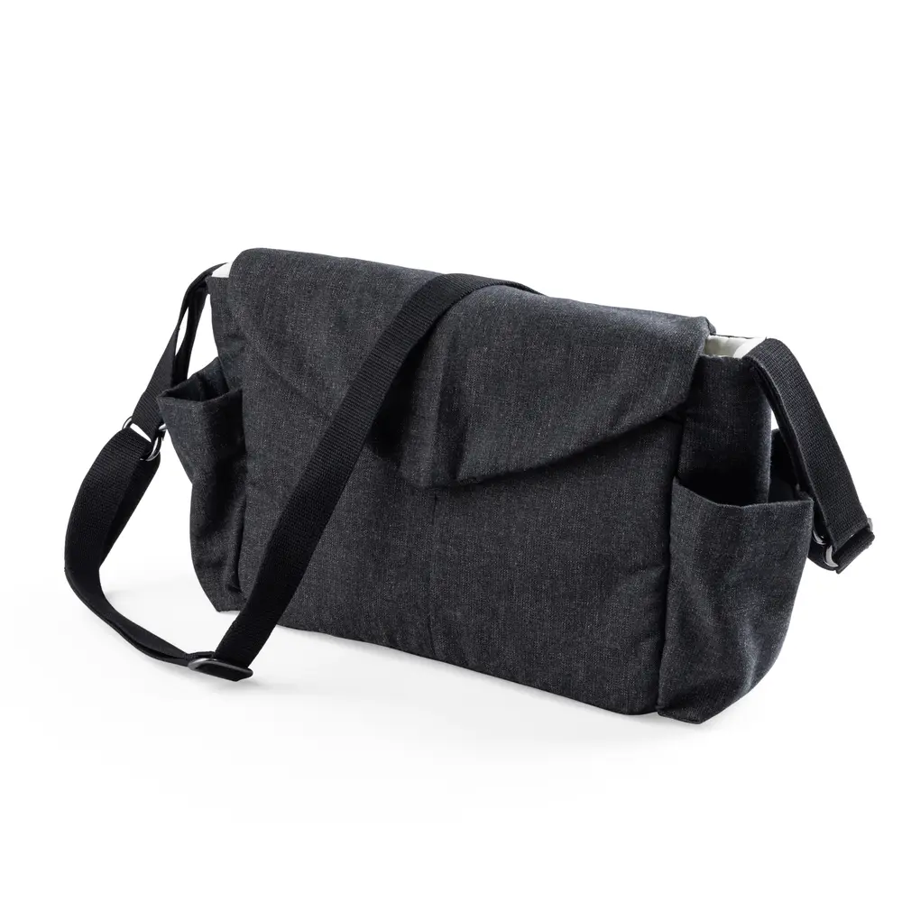 On The Go Mini Pusletaske   Dark Grey Melange fra Sebra
